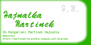 hajnalka martinek business card